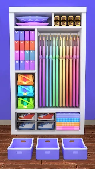 Скачать Fill the Closet: Organize Game на телефон — Безлимитные деньги и все уровни — скриншот 4