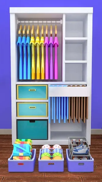 Скачать Fill the Closet: Organize Game на телефон — Безлимитные деньги и все уровни — скриншот 5