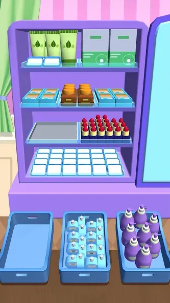 Взлом Fill Up Fridge：Organizing Game — Безлимитные монеты и открыты все уровни — скриншот 2