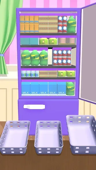 Взлом Fill Up Fridge：Organizing Game — Безлимитные монеты и открыты все уровни — скриншот 5