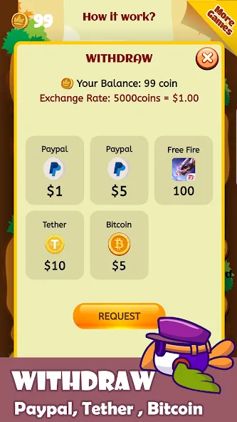 Flap To Earn на Андроид — Бесконечные монеты и быстрый полёт — скриншот 3