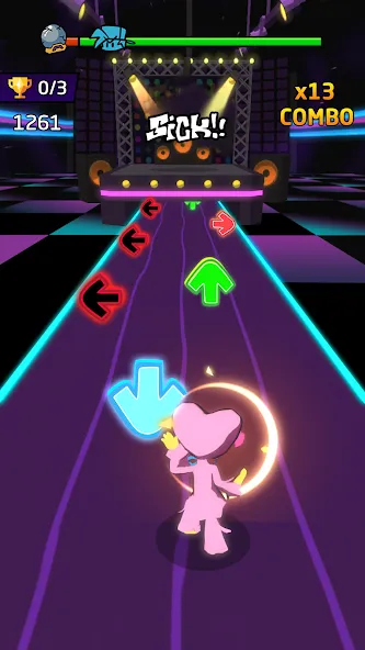 Скачать Blade Night : Rhythm Saber (Мод: Безлимитные жизни и все песни открыты) на Андроид — скриншот 4