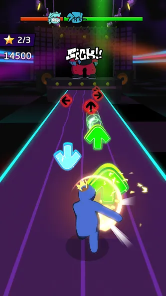 Скачать Blade Night : Rhythm Saber (Мод: Безлимитные жизни и все песни открыты) на Андроид — скриншот 5