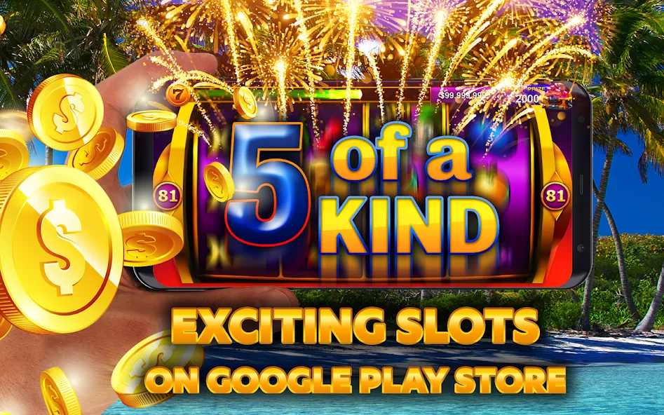 Скачать взломанную Casino Slots - Slot Machines — Бесконечные монеты и бесплатные вращения — скриншот 5