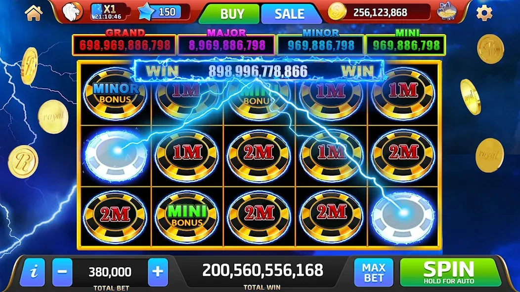 Скачать Royal Jackpot Casino Machines (Мод: Безлимитные монеты и бонусы) на Андроид — скриншот 3 Скачать Royal Jackpot Casino Machines (Мод: Безлимитные монеты и бонусы) на Андроид — скриншот 3