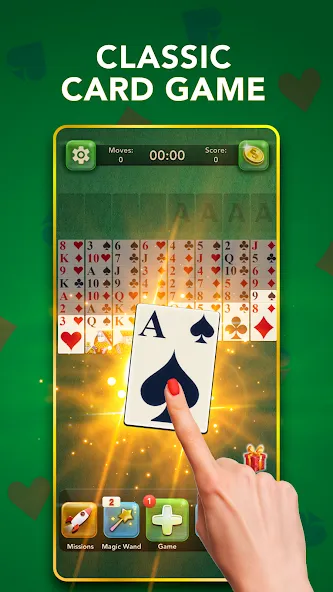 Скачать взломанную FreeCell Classic Card Game — Открыты все карты и уровни — скриншот 1