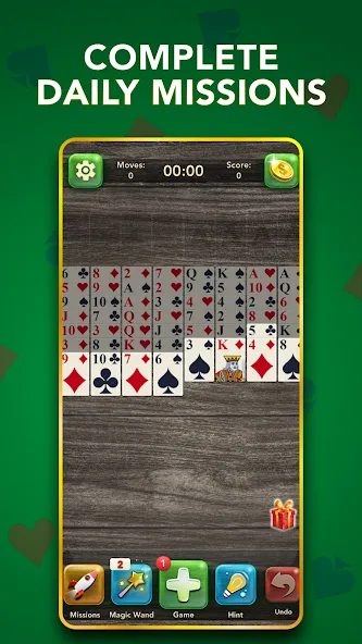 Скачать взломанную FreeCell Classic Card Game — Открыты все карты и уровни — скриншот 4