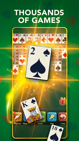 Скачать взломанную FreeCell Classic Card Game — Открыты все карты и уровни — скриншот 5