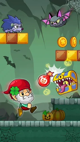 Barry World Adventure на Андроид — Много монет и открыты уровни — скриншот 2
