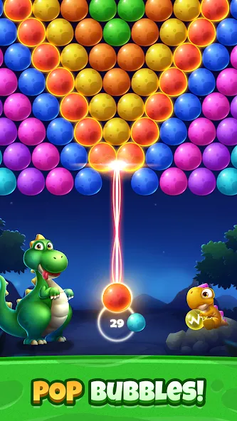 Скачать Bubble Shooter Primitive Eggs на Android — Бесконечные жизни и монеты — скриншот 2
