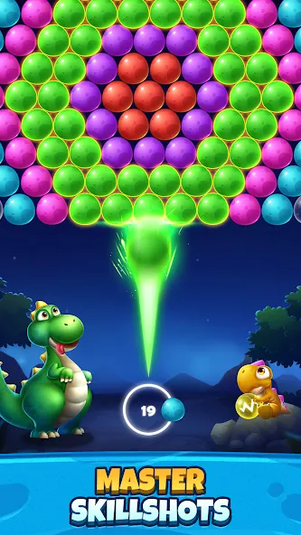Скачать Bubble Shooter Primitive Eggs на Android — Бесконечные жизни и монеты — скриншот 3