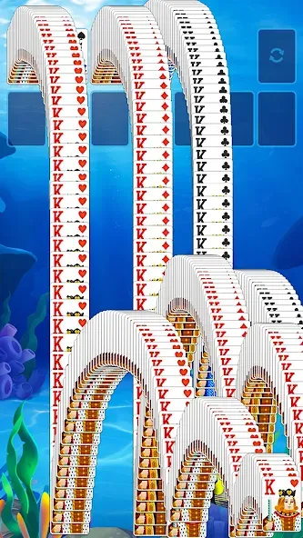 Скачать Solitaire Fish на Андроид — Много монет и подсказки без ограничений — скриншот 5