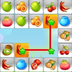 Скачать Link fruits - fruit match pair (Мод: Подсказки доступны без ограничений) на Андроид