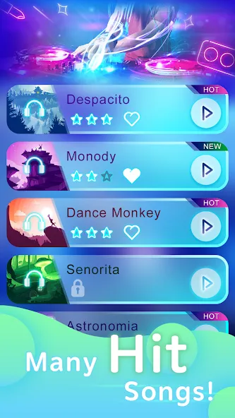 Скачать Piano Pop Tiles -Classic Piano с модом — Без рекламы и все треки открыты — скриншот 3