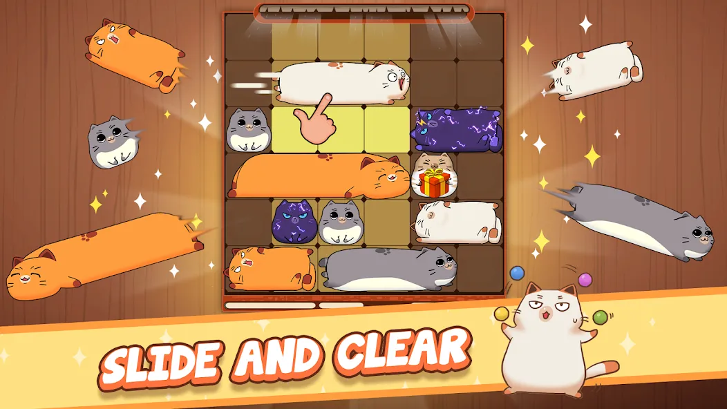 Haru Cats: Cute Sliding Puzzle (Мод Милые котики и все уровни) — скриншот 1 Haru Cats: Cute Sliding Puzzle (Мод Милые котики и все уровни) — скриншот 1