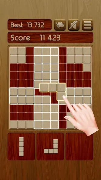 Скачать Woody Block Puzzle ® на Андроид — Без рекламы и много подсказок — скриншот 1