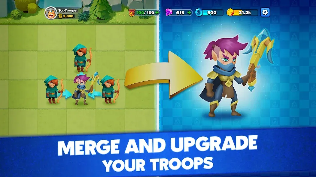 Взлом Top Troops: Adventure RPG — Безлимитные деньги и ресурсы — скриншот 1 Взлом Top Troops: Adventure RPG — Безлимитные деньги и ресурсы — скриншот 1
