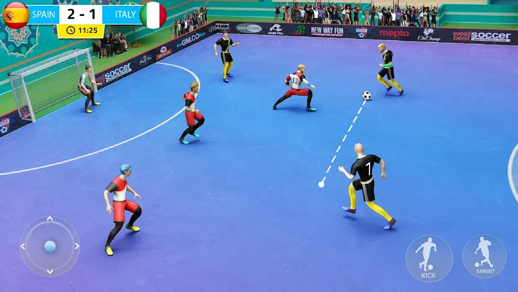 Взлом Indoor Futsal: Football Games — Безлимитные деньги и все команды открыты — скриншот 1 Взлом Indoor Futsal: Football Games — Безлимитные деньги и все команды открыты — скриншот 1