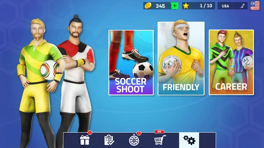 Взлом Indoor Futsal: Football Games — Безлимитные деньги и все команды открыты — скриншот 3 Взлом Indoor Futsal: Football Games — Безлимитные деньги и все команды открыты — скриншот 3