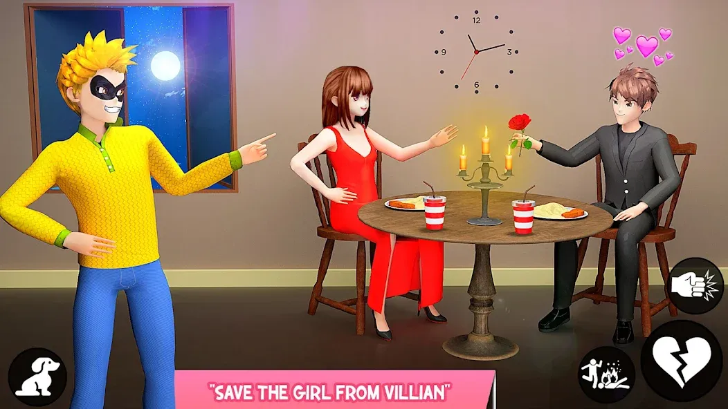 Скачать взломанную Save the Date 3D: Life Games — Безлимитные деньги и энергия — скриншот 1