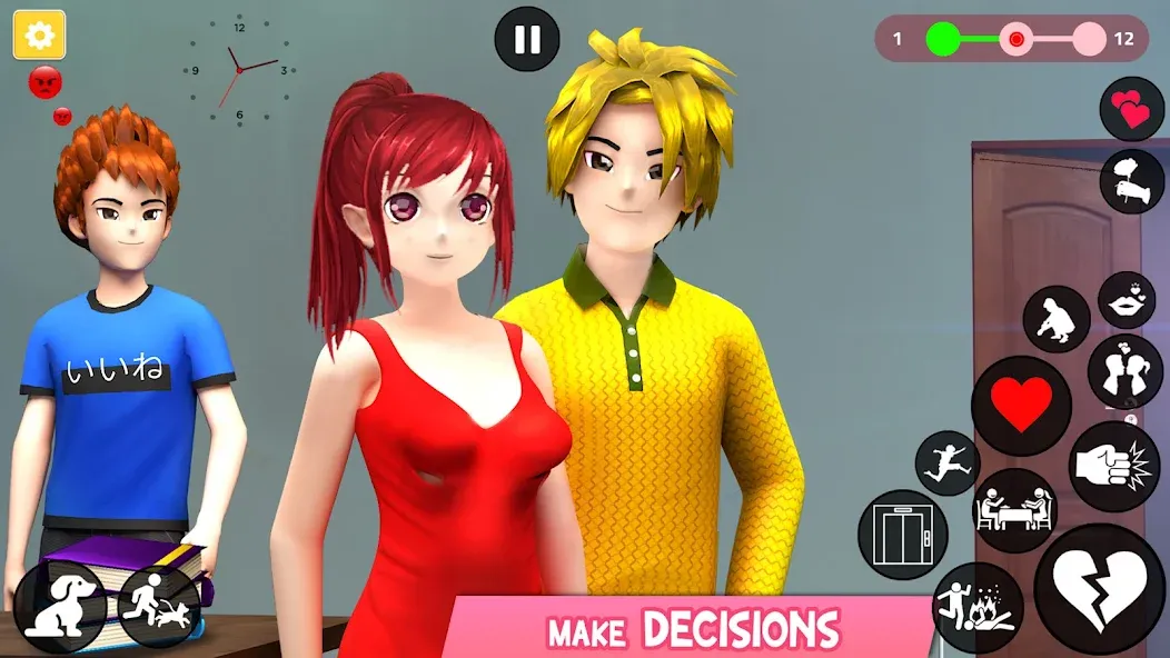 Скачать взломанную Save the Date 3D: Life Games — Безлимитные деньги и энергия — скриншот 2