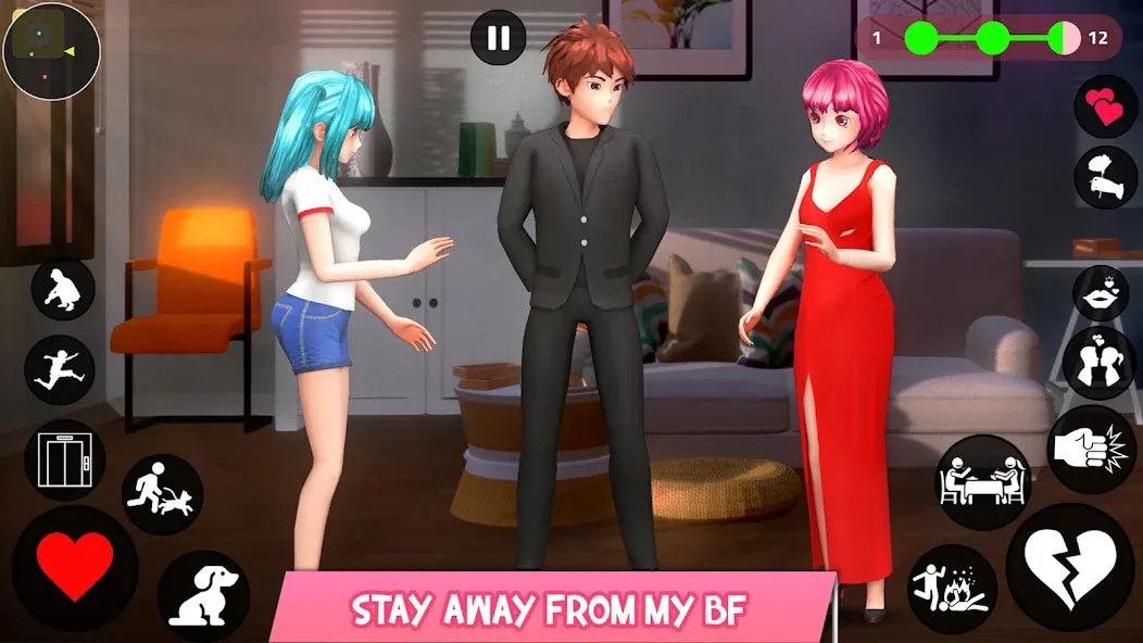 Скачать взломанную Save the Date 3D: Life Games — Безлимитные деньги и энергия — скриншот 4