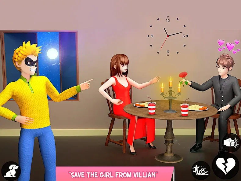 Скачать взломанную Save the Date 3D: Life Games — Безлимитные деньги и энергия — скриншот 5