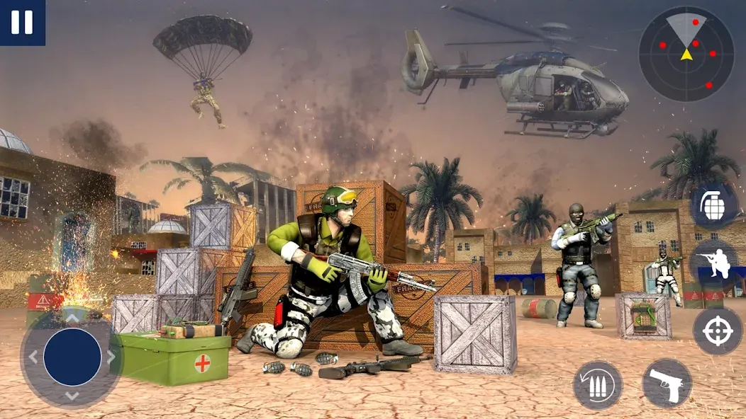 War Zone: Gun Shooting Games MOD — Безлимитные патроны и мощное оружие на Андроид — скриншот 2