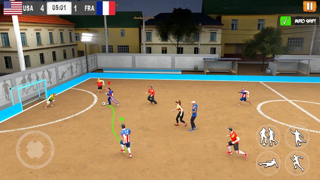 Скачать Street Football: Futsal Games MOD APK — Безлимитные деньги и энергия — скриншот 3 Скачать Street Football: Futsal Games MOD APK — Безлимитные деньги и энергия — скриншот 3