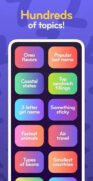 Взломанная Top 7 - family word game на Андроид — Открыты все ответы и уровни — скриншот 4 Взломанная Top 7 - family word game на Андроид — Открыты все ответы и уровни — скриншот 4