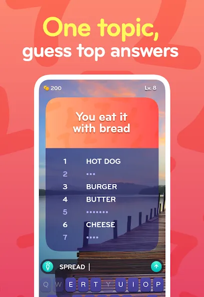 Взломанная Top 7 - family word game на Андроид — Открыты все ответы и уровни — скриншот 5 Взломанная Top 7 - family word game на Андроид — Открыты все ответы и уровни — скриншот 5