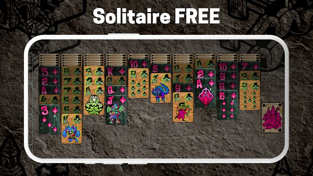Скачать FLICK SOLITAIRE - Card Games на Андроид — Безлимитные монеты и подсказки — скриншот 3