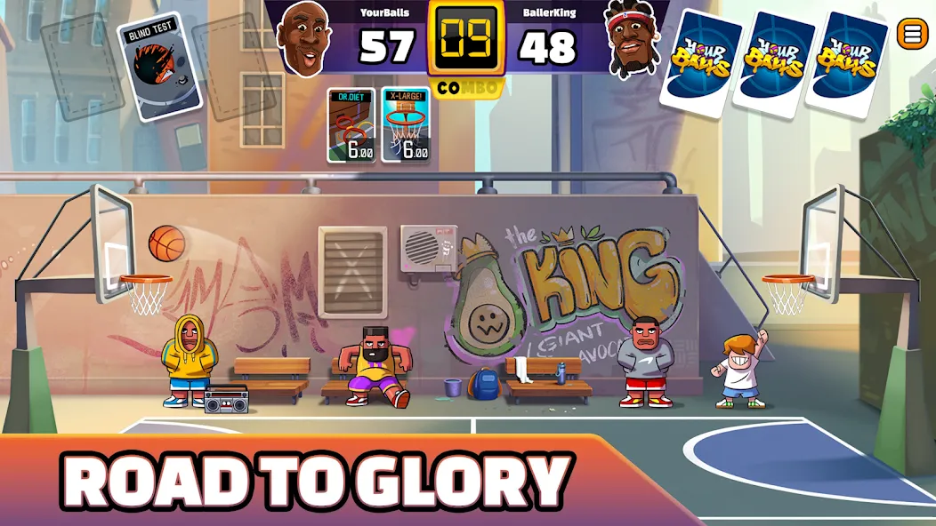 Your Balls: Basketball Game на Андроид — Мод Безлимитные деньги и открыты все уровни — скриншот 1 Your Balls: Basketball Game на Андроид — Мод Безлимитные деньги и открыты все уровни — скриншот 1