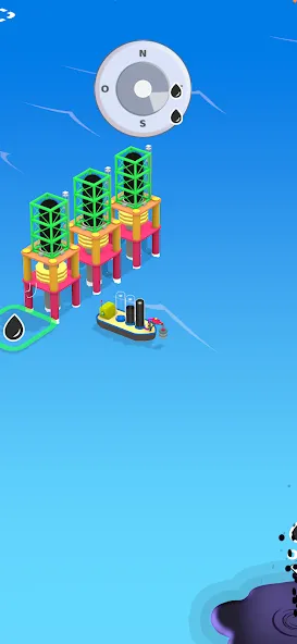 Oil Master: Sea Extraction — Взломанная версия (Безлимитные деньги и нефть) — скриншот 2