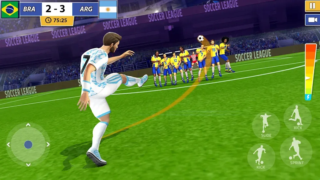 Soccer Star: Soccer Kicks Game (Мод Безлимитные деньги и энергия) — скриншот 3
