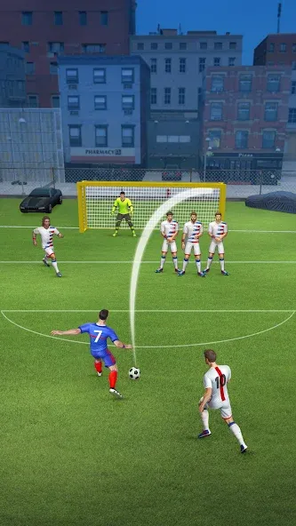 Street Football Kick Games — Мод: Безлимитные деньги и энергия — скриншот 2