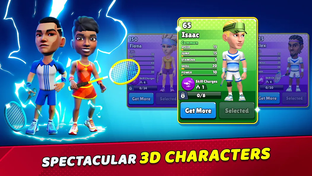 Badminton Clash 3D — Безлимитные деньги и энергия — скриншот 5 Badminton Clash 3D — Безлимитные деньги и энергия — скриншот 5