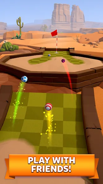 Golf Battle — Мод: Безлимитные мячи и улучшенная точность — скриншот 3