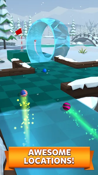 Golf Battle — Мод: Безлимитные мячи и улучшенная точность — скриншот 4