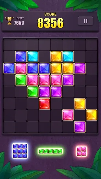Block Puzzle: Jewel Blast Game на Андроид — Мод Безлимитные подсказки и бонусы — скриншот 1