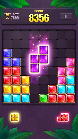 Block Puzzle: Jewel Blast Game на Андроид — Мод Безлимитные подсказки и бонусы — скриншот 3