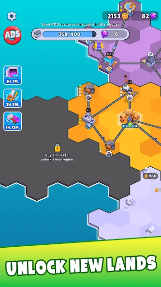 States Builder: Trade Empire — Взломанная версия (Безлимитные деньги и ресурсы) — скриншот 4