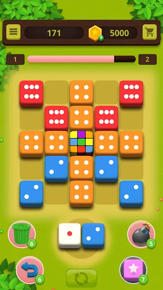 Скачать Dice Craft - Merge Puzzle — Последняя версия (Безлимитные монеты и усиленные кубики) — скриншот 5