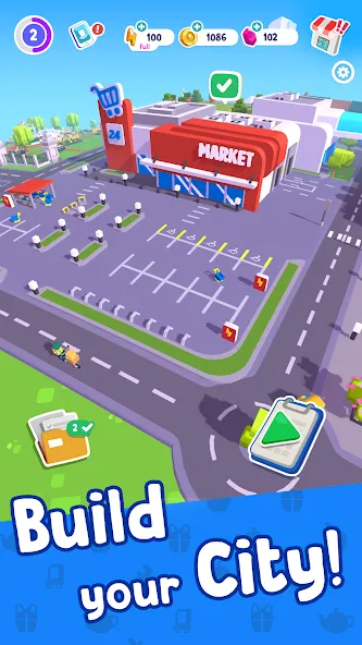 Merge Mayor - Match Puzzle MOD APK на Android — Безлимитные деньги и энергия — скриншот 1