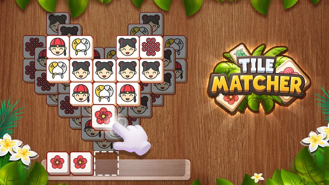 Скачать взлом Tile Matcher : Matching Tiles на Андроид — Без рекламы и все уровни — скриншот 1