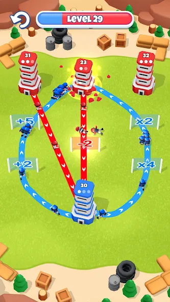 Tower War - Tactical Conquest — Взломанная версия (Безлимитные деньги и все уровни) — скриншот 5 Tower War - Tactical Conquest — Взломанная версия (Безлимитные деньги и все уровни) — скриншот 5