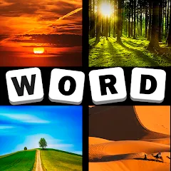Скачать взлом 4 Pics 1 Word Quiz Game на Андроид — Безлимитные подсказки и открыты все уровни