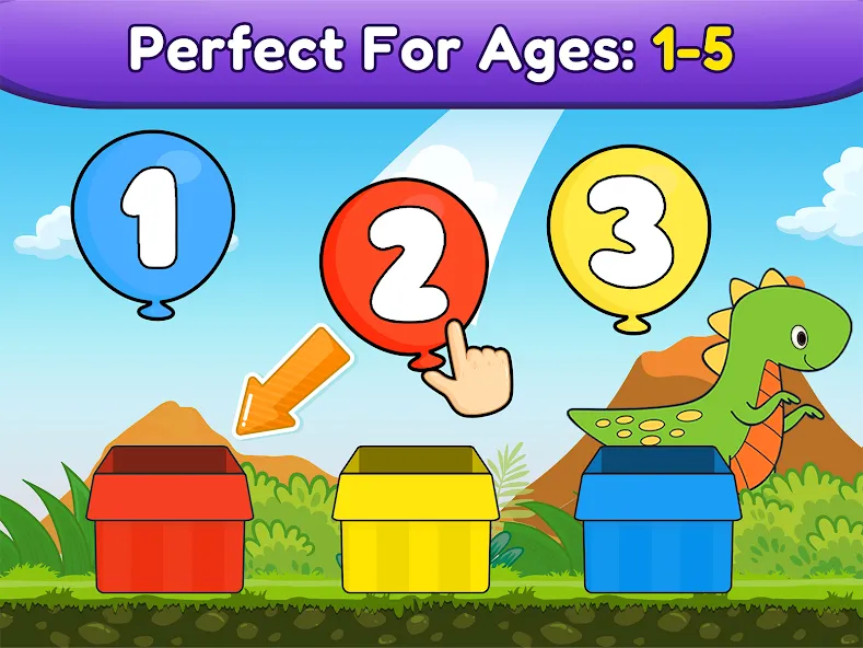 Balloon Pop Kids Learning Game MOD APK на Android — Все задания разблокированы и без рекламы — скриншот 4