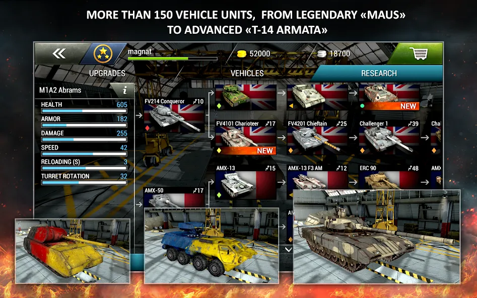 Tanktastic 3D tanks Mod APK Безлимитные деньги и боеприпасы — Скачать на Андроид — скриншот 4