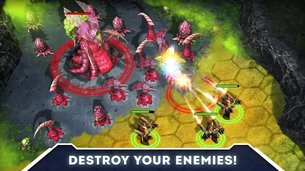 Взломанная Galaxy Control: 3D strategy на Андроид — Безлимитные ресурсы и войска — скриншот 3